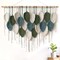 Macrame Wall Hanging Large Boho Home Decor, Bohemian Leaves Tapestry Modern Handmade Yarn Woven Feather Leaf Chic Wall Art Decorations for Bedroom Living Room Nursery Backdrop 39" W X 29.5" L